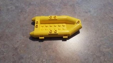 Lego Yellow Boat, Rubber Raft, Small, Part No. 30086