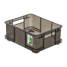 PVC Lagerbehälter Bruno L Grau 20,5L Praktischer Aufbewahrungsbehälter