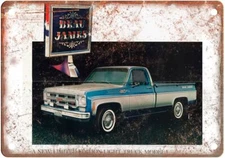 Vintage Auto Ad 1975 GMC Beau James Pickup Reproduction Metal Sign A2391