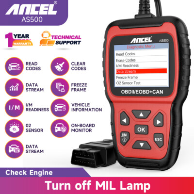 Ancel AS500 Car OBD Code Reader Auto OBD2 Diagnostic Scanner Check Engine Fault