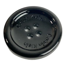 Calvin Klein Plastic Black Color Main Front Coat Replacement Button 1"