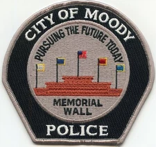 MOODY ALABAMA AL Pursuing The Future Today POLICE PATCH