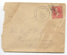 1895 Susquehanna PA to Nicholson PA Cover w/ 2¢ Washington Scott #220a