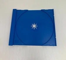 10 PCS NEW STANDARD SINGLE CD TRAY W/ CDA LOGO, OPAQUE BLUE TRAY, MADE IN US