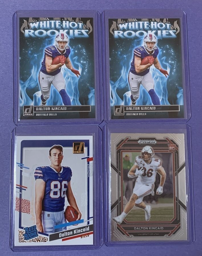 2023 Donruss & Prizm DP Dalton Kincaid Rookie Card Lot of 8 Buffalo