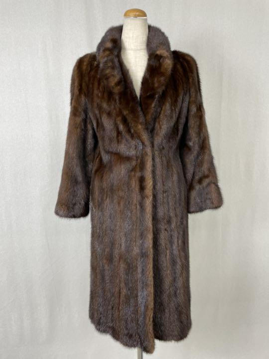 used saga mink gold tag real fur long coat | eBay