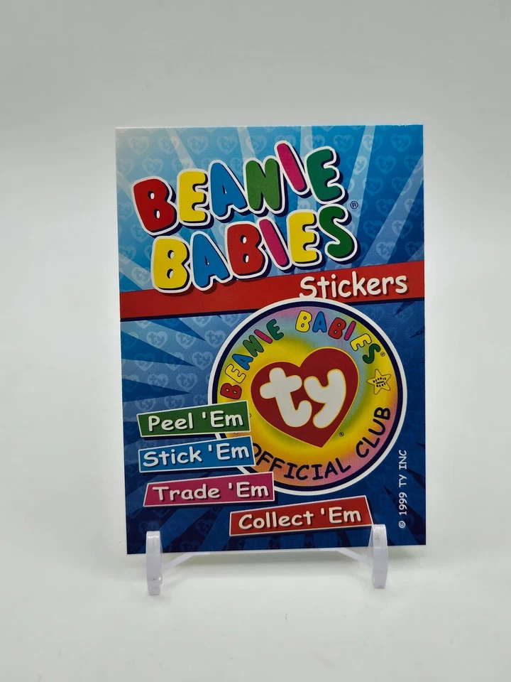 1999 TY Beanie Babies STICKER CARD "Series 3" Hissy Freckles Cheeks - Image 2 of 2