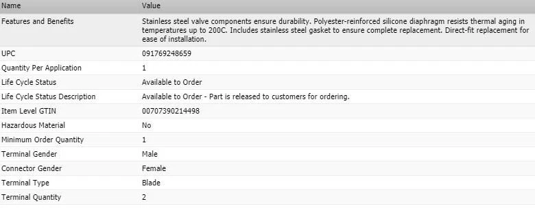 Válvula EGR estándar para Chrysler Town & Country 2001-2002 Foto 4 de 4