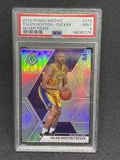 2019-20 Panini Mosaic Talen Horton Tucker Rookie RC SILVER PRIZM !! #215 PSA 9