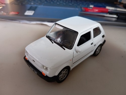 WELLY - FIAT 126 BLANCO 1/32 / 1.34 APROX *NUEVO* - Imagen 3 de 10