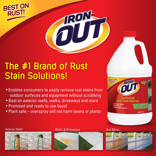 Iron Liquid Rust Stain Remover, Pre-Mixed, Quickly Removes Rust Stains from Con - Picture 9 of 9