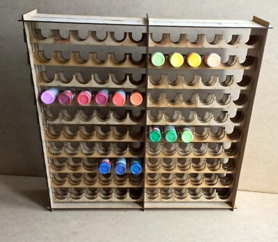 Paint Stand 120 dropper bottle rack storage warpaint Vallejo wargames tabletop