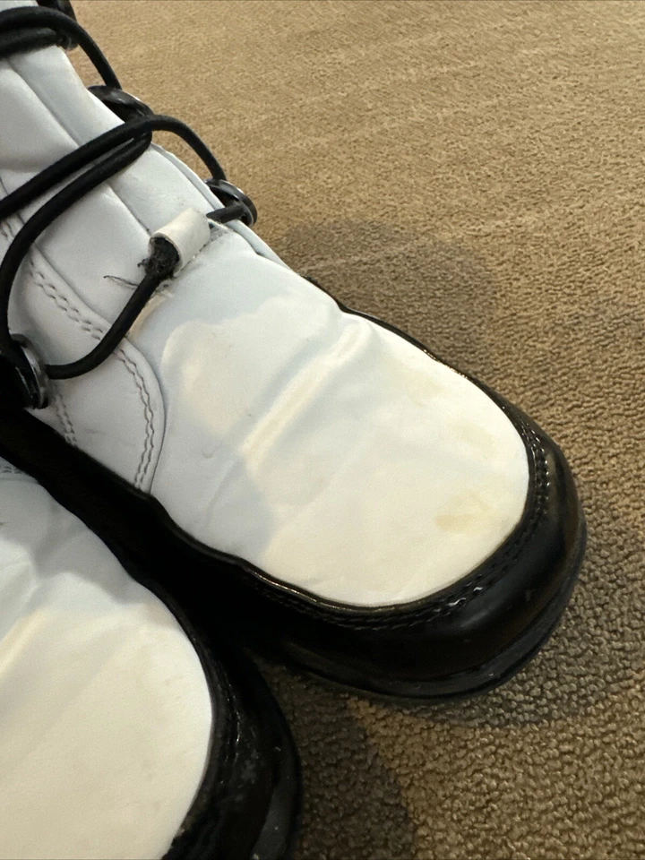 TOTES Jaycee Negro y Blanco Gris Imitación Piel Invierno Botas de Nieve Juveniles Talla 3 (AH) Foto 3 de 4