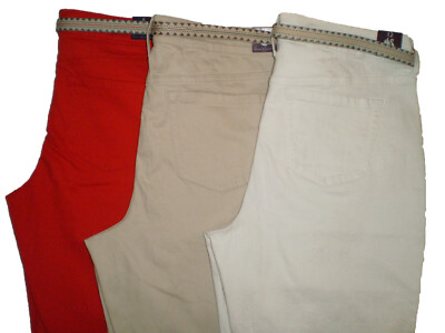 womanウーマン Gloria Vanderbilt Women's Cleo Belted Skimmer w/ Cuffs Size