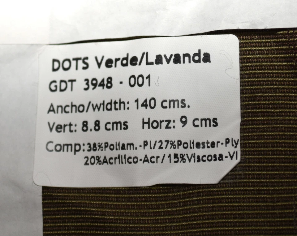 Dots Lacre Dots Verde 2 Fur Dots on Striped Upholstery Fabric Samples 6" x 8.5" - Image 3 of 4