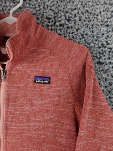 Patagonia Girls Pink Better Sweater Zippered Gorpcore Size 14 / XL - Picture 3 of 14
