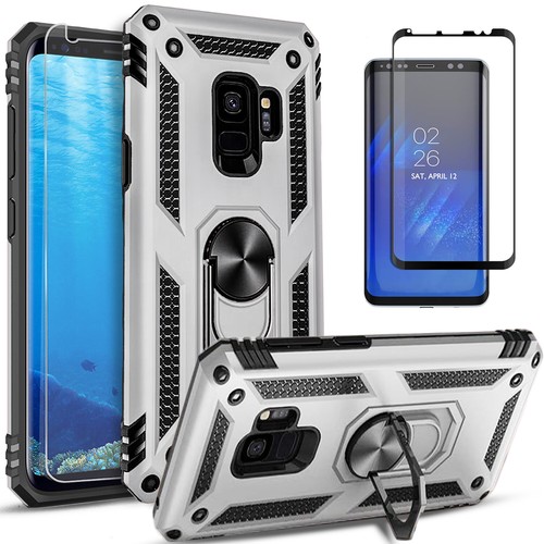 Housse de téléphone pour Samsung Galaxy S9/S9 Plus support + protection en verre trempé - Photo 7 sur 62