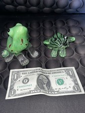 vintage glass frogs lot of 2