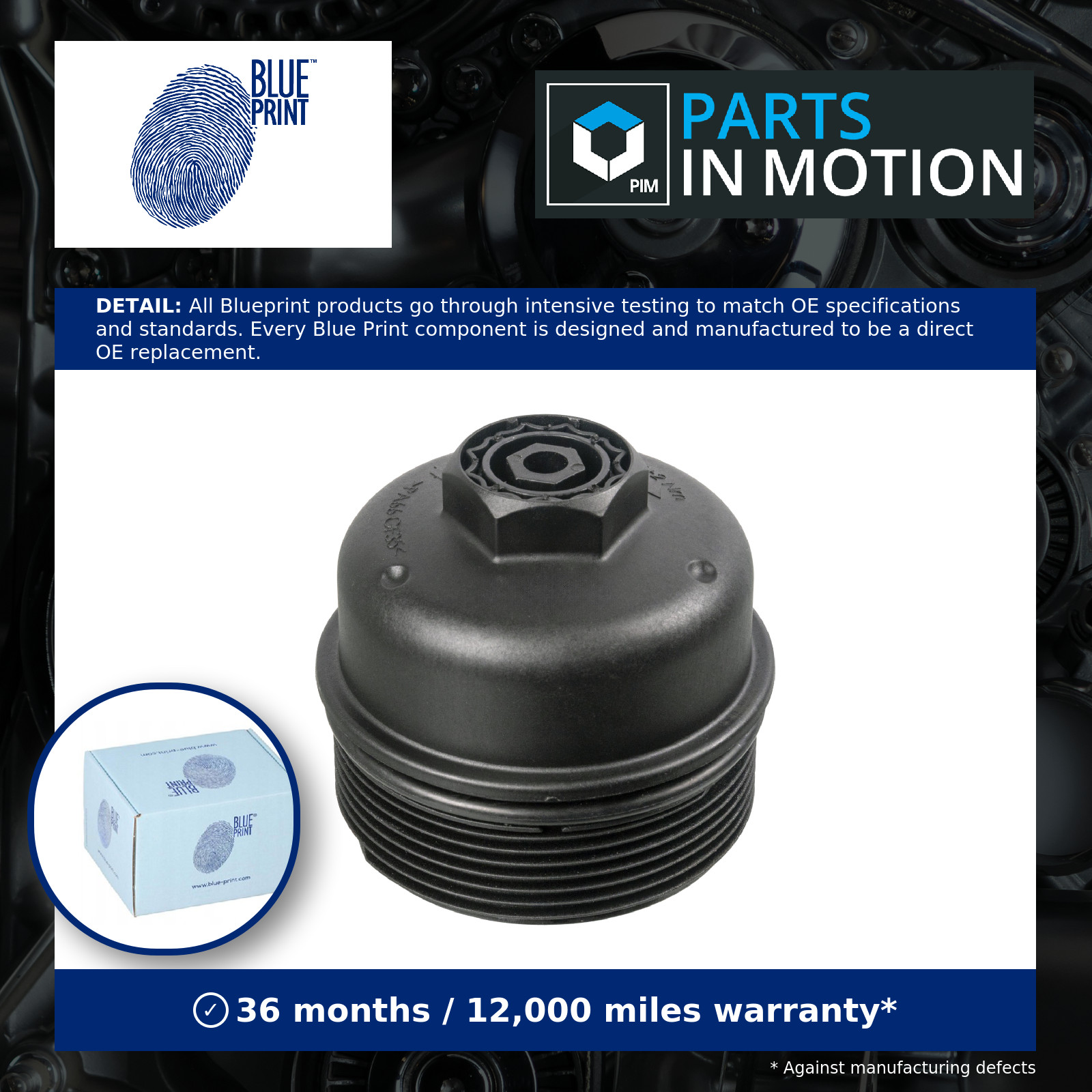 Fits BLUE PRINT ADBP990039 Cap, oil filter housing, Blue Print Solution - Image 7