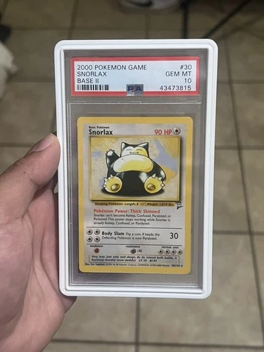 2000 POKEMON GAME BASE II #30 SNORLAX PSA 10