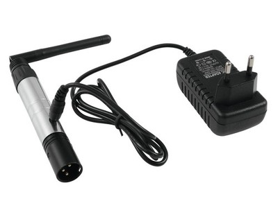 EUROLITE QuickDMX Funksender 2,4 GHz mit klappbarer Antenne, für Lichtsteuerung