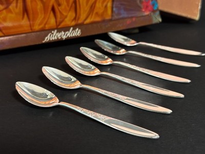 Box Set 6 Grosvenor CHRISTINE Teaspoons 11.5cm Silver Plated EPNS