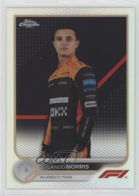 2022 Topps Chrome Formula 1 F1 Racers Refractor Lando Norris #33 vv7
