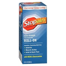 Pain Relieving Roll-On Extra Strength 3 Oz  by Stopain