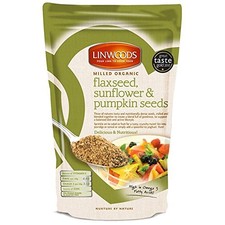 Linwoods Organic Milled Flax, Sunf & Pump mix 425g-8 Pack 132.85 per kilo
