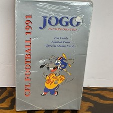 1991 JOGO CFL Football Sealed  Box Of 36 Wax Packs With 10 Cards In Each READ