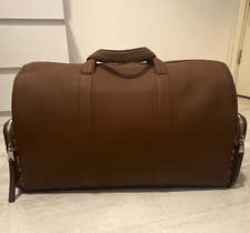 Borsone Paul Smith in pelle di vitello Holdall marrone 40-60L tracolla regolabile