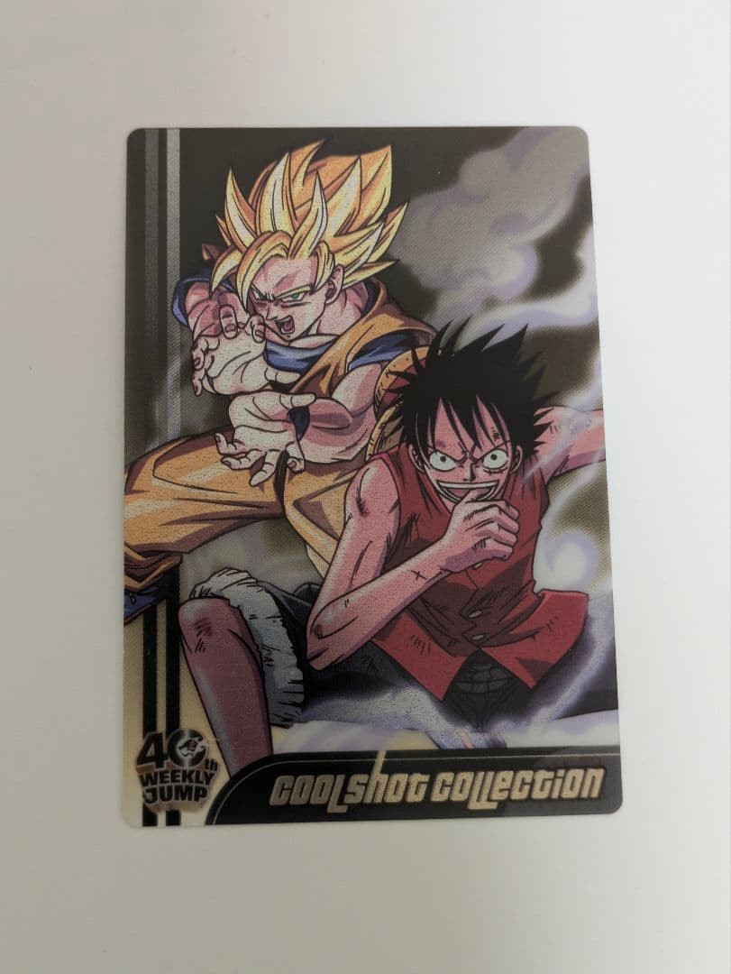 Dragon Ball One Piece Collab Card Luffy Goku 40th Anniversary Morinaga Wafers