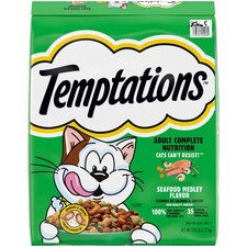 Temptations Adult Dry Cat Food Seafood Medley Flavor, 13.5 Lb Bag 1.40 per pound