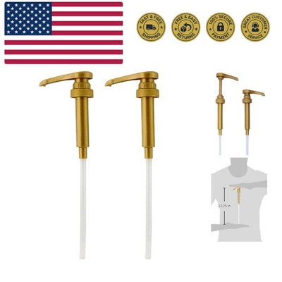 Syrup Pump Compatible with Torani, DaVinci and Skinny Set of 2 - fits bottles...
