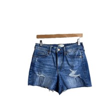 Universal Thread High Rise Distressed Midi Jean Shorts 6 28 De Trio Alto Women  s