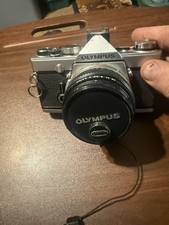 FILM TESTED WORKING Olympus OM-1 35mm Camera w/ F.Zuiko 50mm f/1.8 Lens In USA