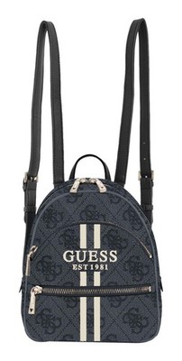 GUESS Manhattan II Backpack Rucksack Freizeitrucksack Coal Logo schwarz Neu