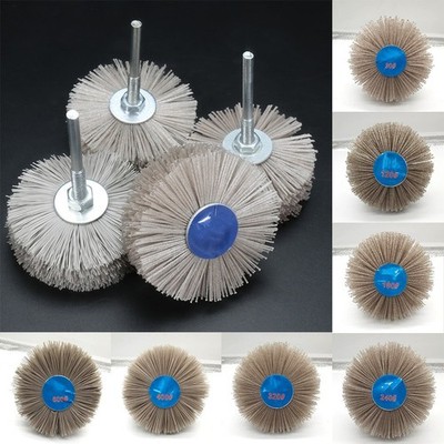 Nylon Schleifscheibenbürste 6mm Welle 80mm Durchmesser Schleifmittel Holzbearbe