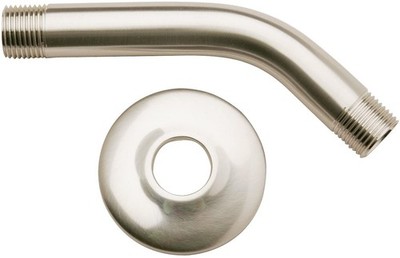 PLUMB PAK PP825-10BN 1/2-in x 6-in Brass Brushed Nickel Shower Arm w/ Flange