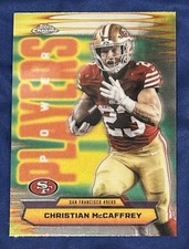 2025 Topps Chrome Football Christian McCaffrey Power Players #PP-15 49ers