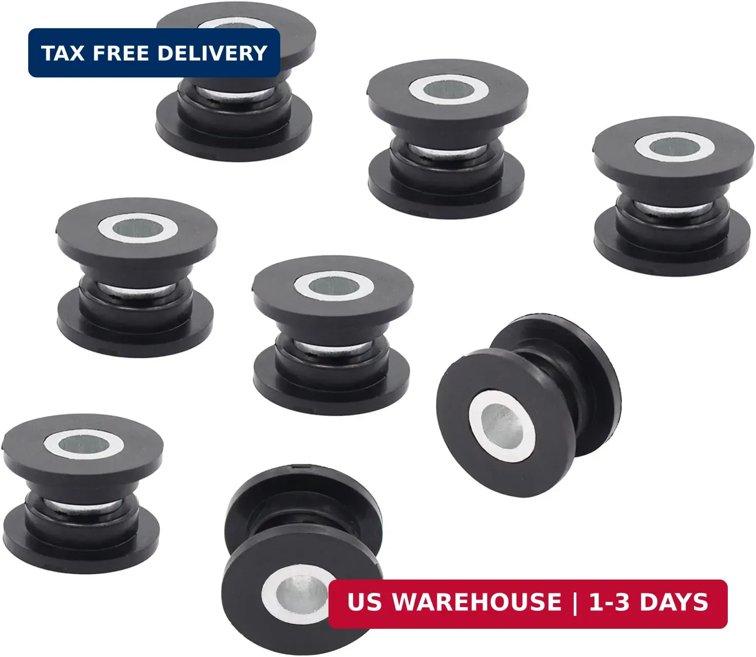 All 4 Front Rear Shock Absorber Bushing and Bearing Sleeve Kit