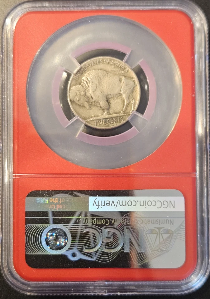 1937 D Three-Legged Buffalo Nickel NGC VF 30 ~ NGC Vaultbox Collection - Image 2 of 4