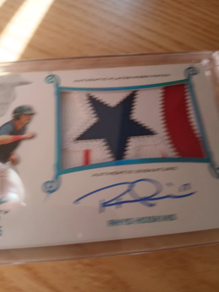 2019 Topps Tribute Rhys Hoskins 1-25 SSP Hard Sig. Phillies STAR Patch Teal RPA - Image 2 of 4