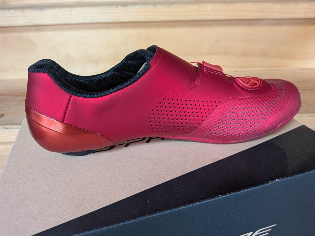 Shimano S-Phyre SH-RC902 SPD-SL Road Cycling Shoes Size 41.5 Red