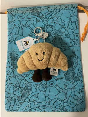 Jellycat Amuseables Croissant Bag Charm Plush Toy 100 Authentic