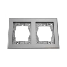 WIREMOLD WALKER LEGRAND 828TCAL TWO-GANG ALUMINUM CARPET & TILE FLANGE