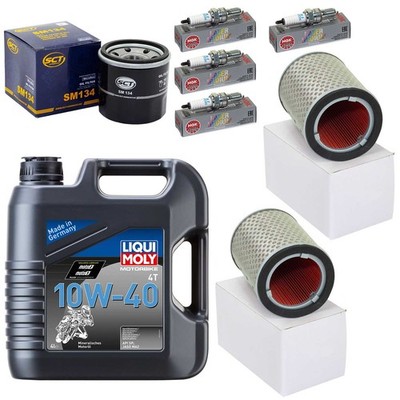 Öl Set 4L Wartung Luftfilter Ölfilter Zündkerzen für Honda CBR 1000 RR SC57 -07