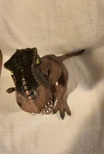 Tyrannosaurus 2112A Soft Rubber Brown T-Rex 2011 Toys R Us Dinosaur 20  L x 13  T