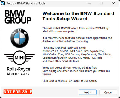 BMW softwares EDIABAS INPA NCS TOOL32 and ESYS with lite pzds data. Fully remot.