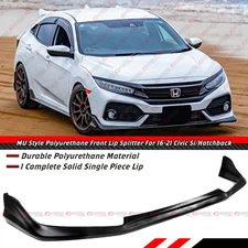 For 2017-2021 Honda Civic Si Hatchback FK5 JDM M Style Front Bumper Lip Spoiler